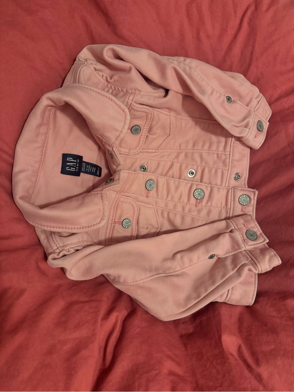 GAP Girls' Light Pink Jean Jacket